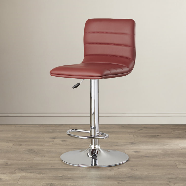 Wade Logan® Clift Swivel Adjustable Height Bar Stool & Reviews Wayfair